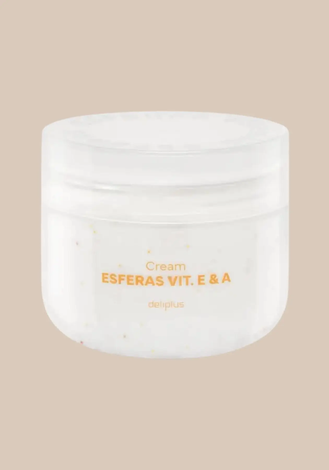 Creme corporal Deliplus com esferas de vitaminas E e A e ácido hialurónico